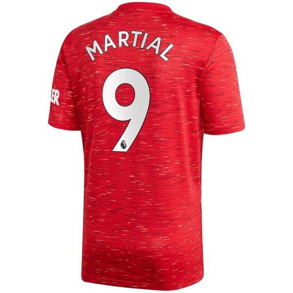 Camiseta Manchester United NO.9 Martial Replica Primera Ropa 2020/21 Rojo